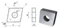 Пластина CNUA - 120408 МС3215 (К15) ромбическая dвн=5мм (05113) гладкая с отверстием